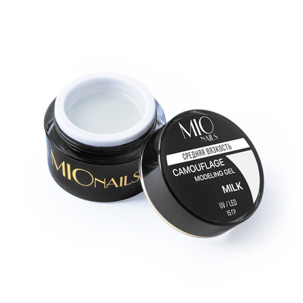 Гель MIO NAILS  Средняя вязкость. Milk, 15 гр