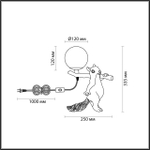 6522/1T LN Настольная лампа G9 1*7Вт 220В IP20 MODERNI