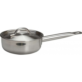 Сотейник 1,2 л. нерж. d=16 см. h=6 см. с крышк. тройное дно (индукция) MGSteel (С23S178KL) (46646)