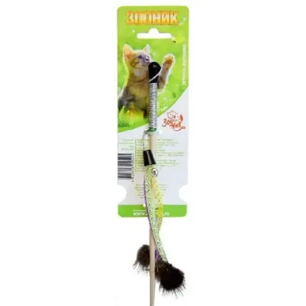 Дразнилка для кошек "Тримоль на веревке"  50 см (EX22)