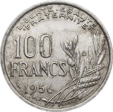 100 франков 1956 Франция