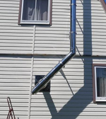 Колено-сэндвич 135°, 200/300 мм нерж. (AISI 409-1 мм./430-0,5 мм.), ECOFLUE