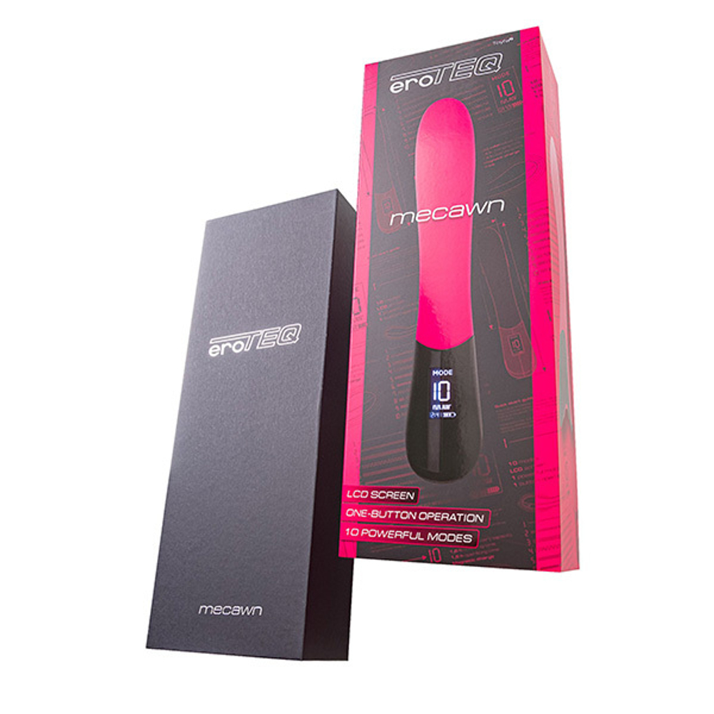 Ярко-розовый вибратор 20,5см ToyFa eroTEQ Mecawn 593001