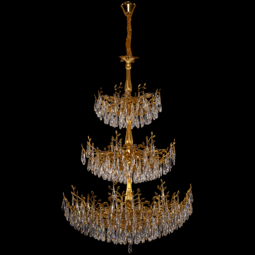 Citilux RITZ CL310262 Люстра хрустальная подвесная Золото