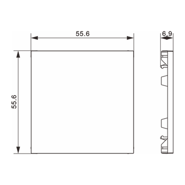 Заглушка (накладка),  матовый кашемир,  серия A07