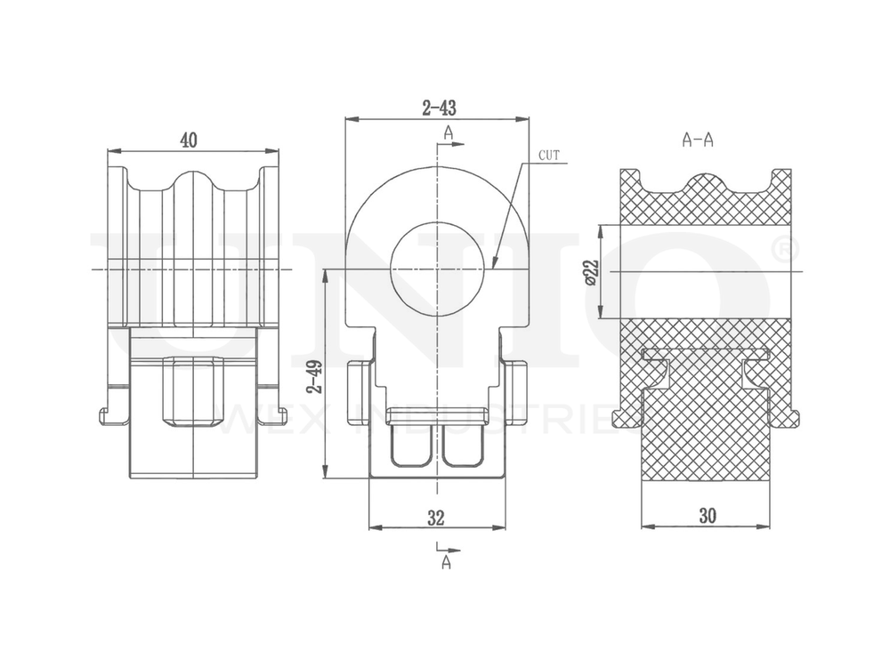 Втулка переднего стабилизатора UNIO RMP-10119