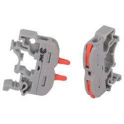 Клемма ЭРА NO-225-396 проходная на DIN-рейку 222-2411D с рычагами 1 полюс 0.08-2.5/4 мм2 упаковка 10 шт | Клеммы