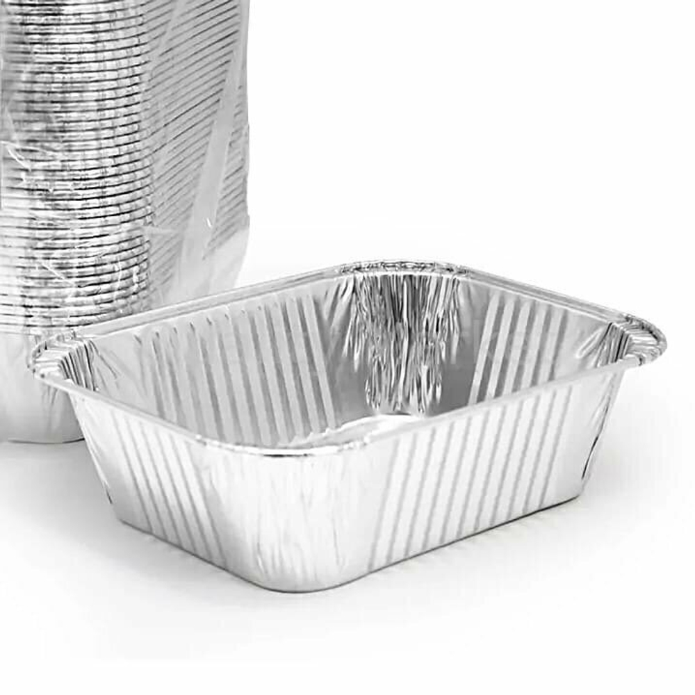 Алюминиевая форма G-край - 125 х 98 х 35 мм, 250 мл (50/200шт)