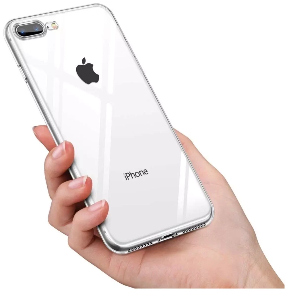 Чехол силиконовый для iPhone 7 Plus / 8 Plus прозрачный