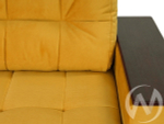 Диван прямой Элегант БД (2022) ДЕКОР ВЕНГЕ/GROUND 14 (темно-желтый)