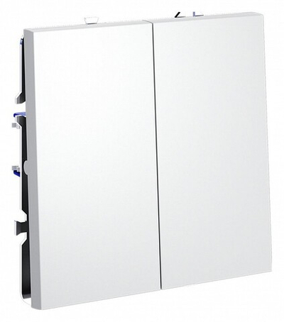 Выключатель двухклавишный без рамки Voltum S70 VLS020102