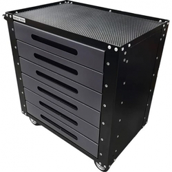 Инструментальная тележка GWT-G6, 6 ящиков, колеса с тормозом, серая, Great Wolf