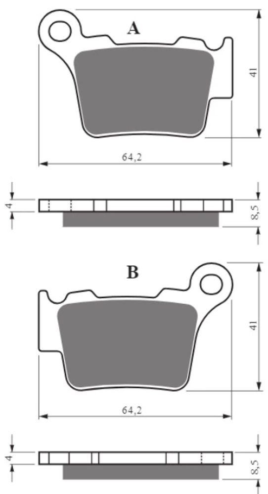 Тормозные колодки дисковые Goldfren 416 S33