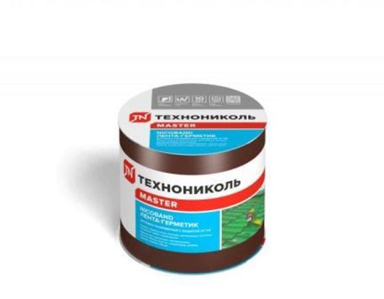 Самоклеящ.герметизир.лента 10мх15см цвет коричневый Nicoband Никобанд