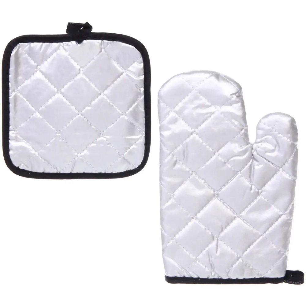 Прихватка в наборе с прихваткой-варежкой «Цветы», 25,5*15,5 см и 17*17 см, микс