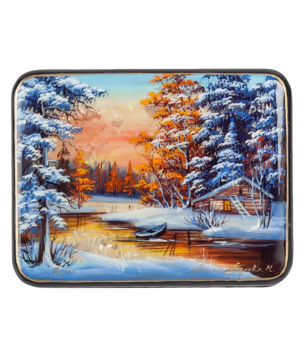 ШК-55/ 21 Шкатулка «Зима» исп.Белова