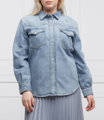 рубашка farro plus size Persona by Marina Rinaldi - голубой(1191282)