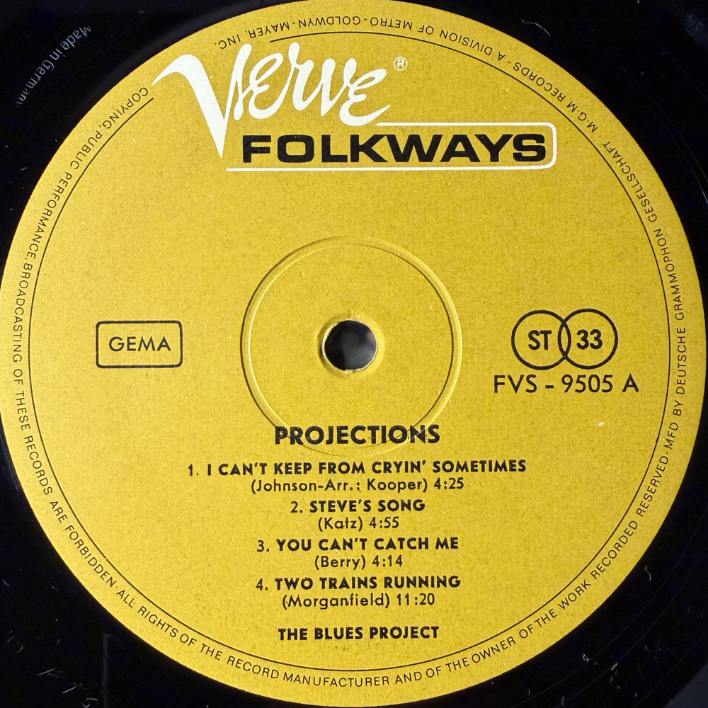 The Blues Project ‎– Projections (Германия 1966г.)