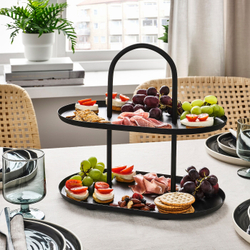 IKEA SOMMARÖGA  (ИКЕА СОММАРÖГА)  -  Тарелка, 2 тарелки, черная
