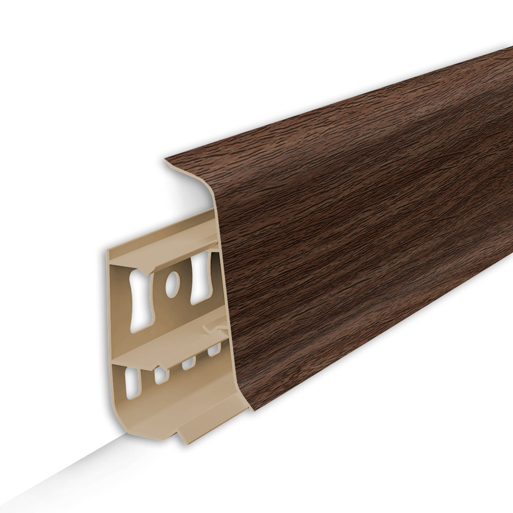 Плинтус напольный ПВХ "Деконика" 291 Орех 2200х100х23 мм