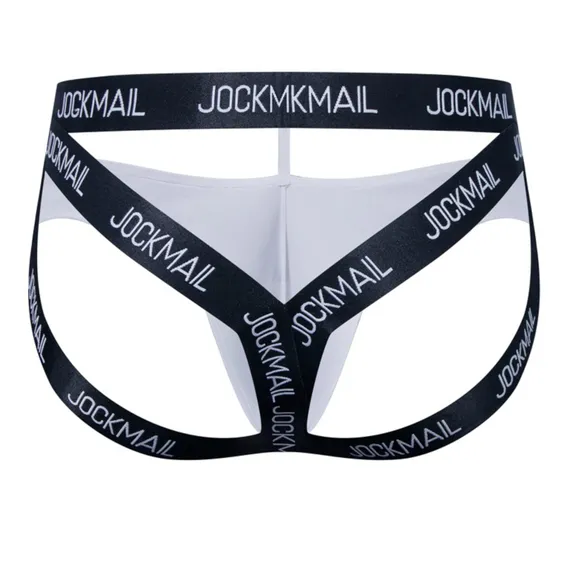 Мужские трусы джоки белые JOCKMAIL JM4068-1