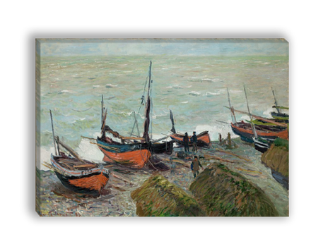 "Рыбацкие лодки", Моне, Клод, картина (репродукция)