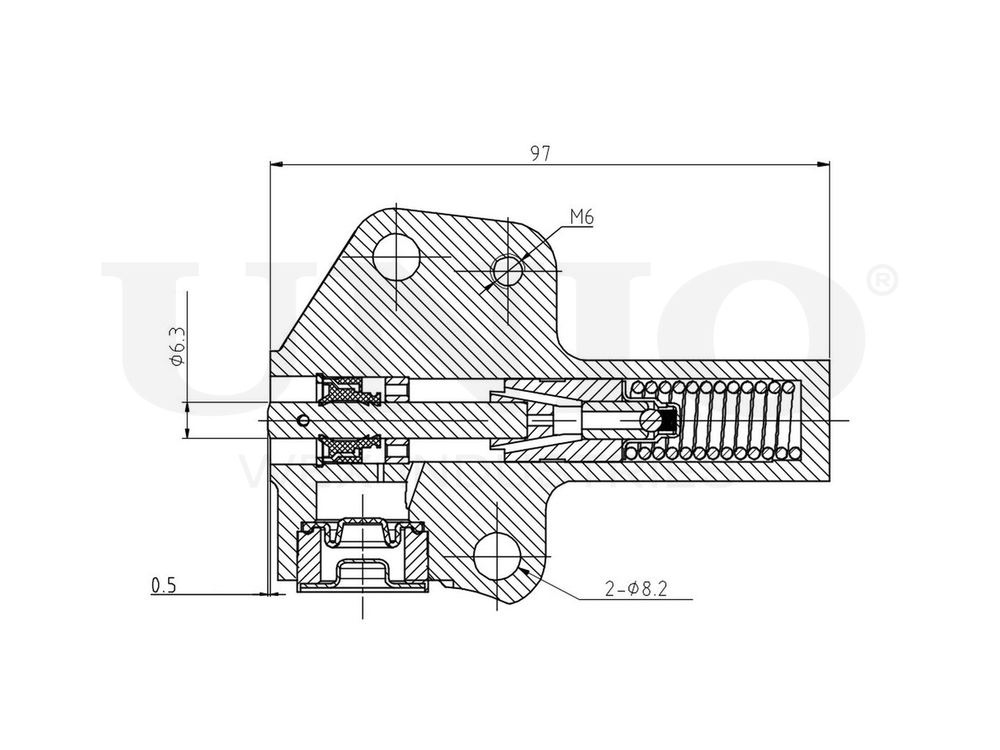 Гидравлический натяжитель ремня ГРМ UNIO TNS-10197