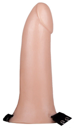 Фаллопротез пустотелый LOVETOY на ремешках, 17 см, телесный