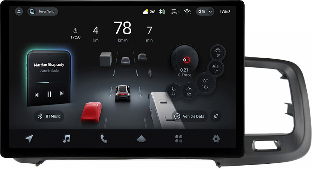 Магнитола для Volvo S60 2 Y20 2010-2018 - Teyes CC4-PRO монитор 13" 2K QLED на Android 13, Snapdragon 778G, 8+128, AI, CarPlay, DSP, 4G SIM-слот