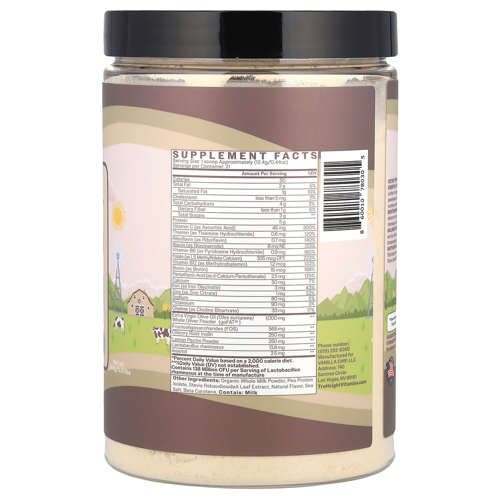 TruHeight, Advanced Toddler Formula +, для детей от 1 до 3 лет, ваниль, 260 г (0,57 фунта)