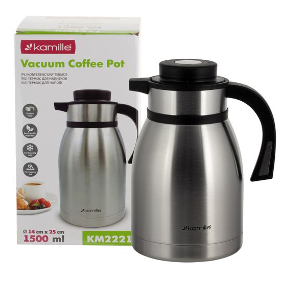 Термос конференция 1500 мл. Kamille KM 2221 из нержавеющей стали