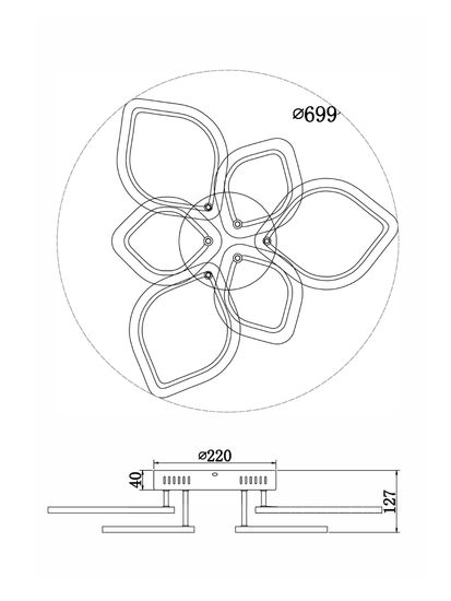 Потолочный светильник Freya FR10016CL-L72W