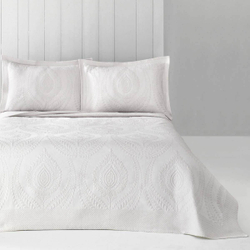 Покрывало 230х250 и 2 декоративные наволочки Arya home Sandy экрю