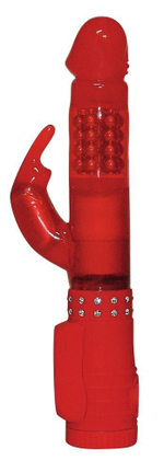 Вибратор Diamond Affairs - 24 см. (Цвет: красный)