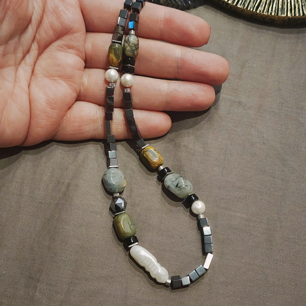 Набор для сборки, колье/чокер "КАЙРА", творческий набор материалов