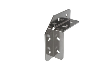 Соединитель угловой усиленный 90° 8 отв г.ц.