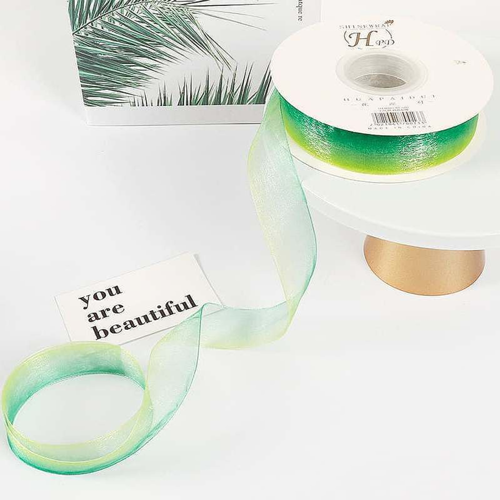 Лента ОРГАНЗА с переливом 2,5см*30ярд