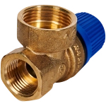 Клапан предохранительный ROMMER - 1/2", сброс 3/4" (ВР/ВР, Tmax 110°C, 10 бар)