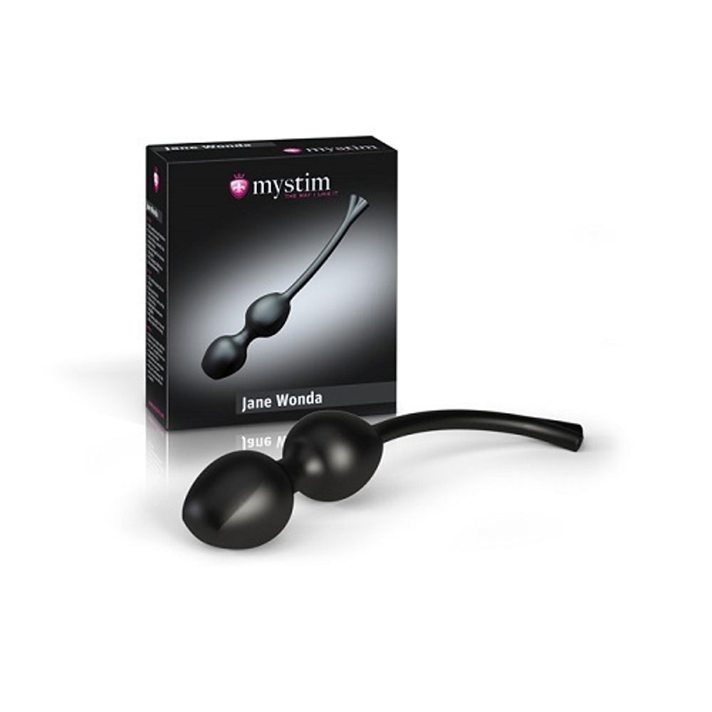 46286 / Mystim E-stim Geisha Balls, Duo Jane Wonda Вагинальные шарики на сцепке с миостимуляцией