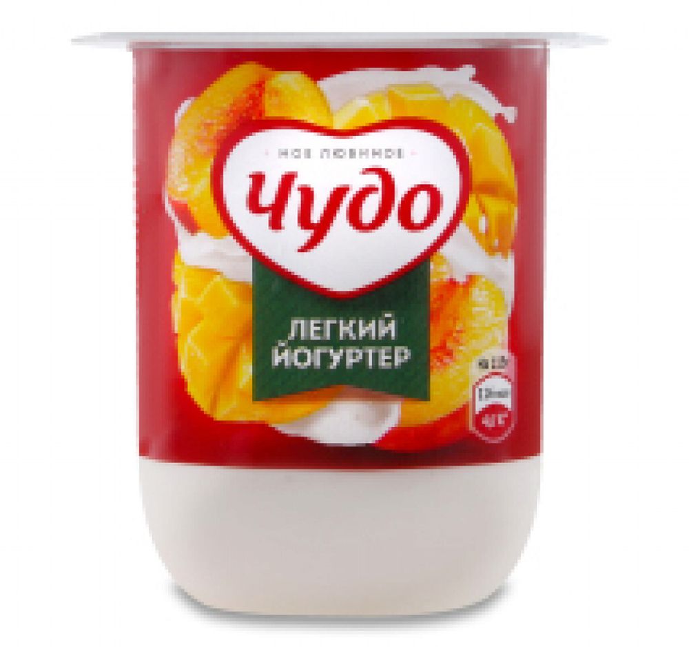 Йогуртер "Чудо" персик-манго 115г(стакан)