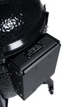 Керамический угольный гриль Diamond Egg Dream Deep Black, 60 см, чёрный, с ножками и столиками