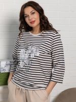 Блуза Линдсей (бежевая/полоска) Б15542-20М LT Collection