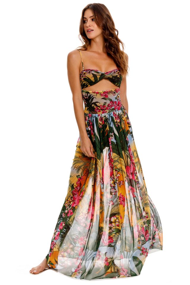 Платье-макси с фигурным вырезом Malay Ventura