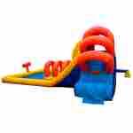 Надувной водный батут с сухим бассейном «Аква лабиринты» 7*6,5*3 м