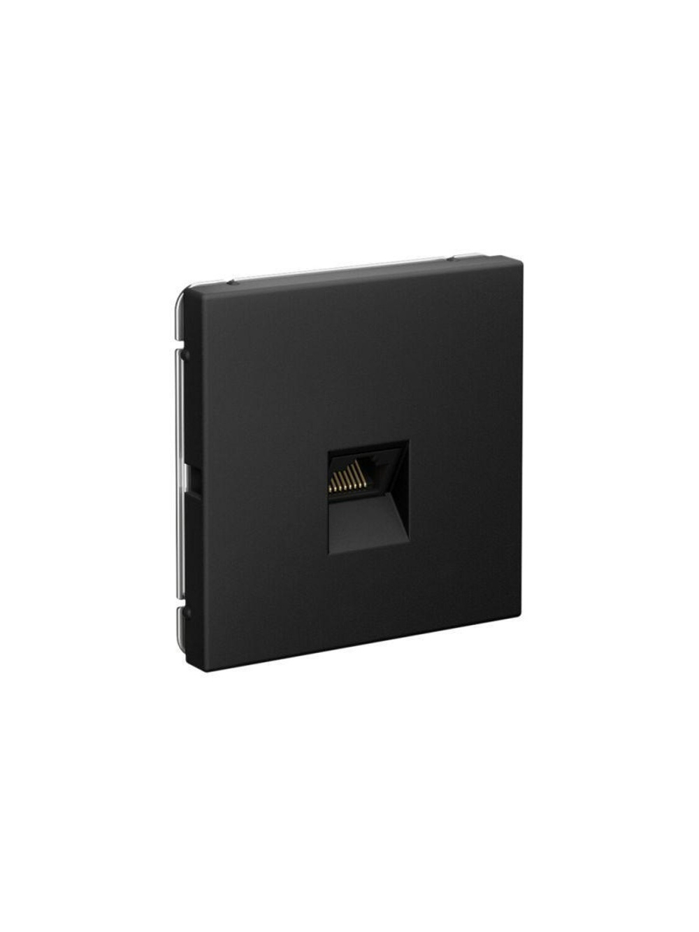 Розетка компьютерная ArtGallery RJ45 кат.6A механизм карбон SE GAL001086