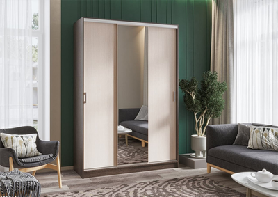 Альянс Шкаф-купе 1.5м Венге / Дуб белфорт