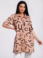 Туника-рубашка хлопок большие размеры