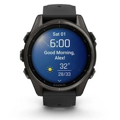 Garmin Fenix 8 43 мм AMOLED Sapphire – карбоново-серый титан