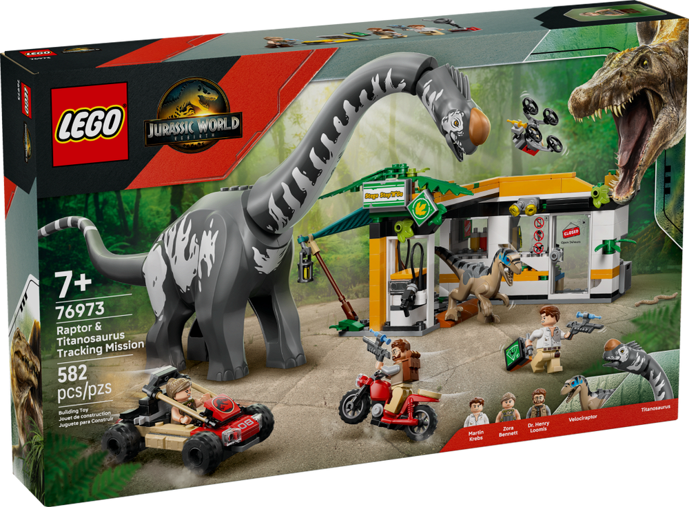 LEGO Jurassic World 76973 «Раптор и Титанозавр»
