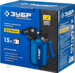 ЗУБР ВУЛКАН ВК-15, 15 л, стальной эжектор, Паяльная лампа, Профессионал (40652-1.5)